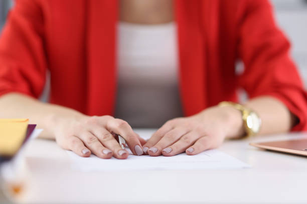 istock Female manager working in office 1351991964