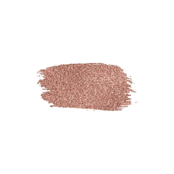 istock Glitter roze gold brushstroke isolated on white background. Christmas glowing texture. 1351991998