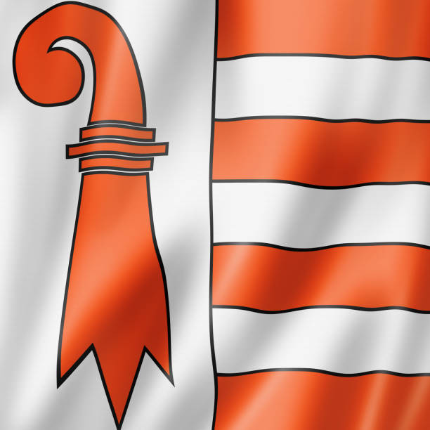 istock Jura canton - State - flag, Switzerland 1351996461