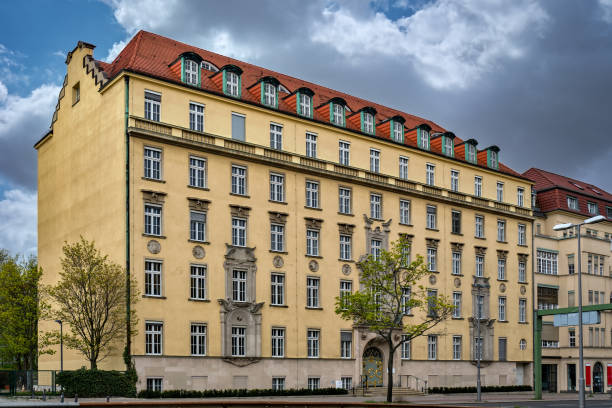 Listed former administration building of the "Grosshandels- und Lagerei-Berufsgenossenschaft" trade association in Berlin-Wilmersdorf stock photo