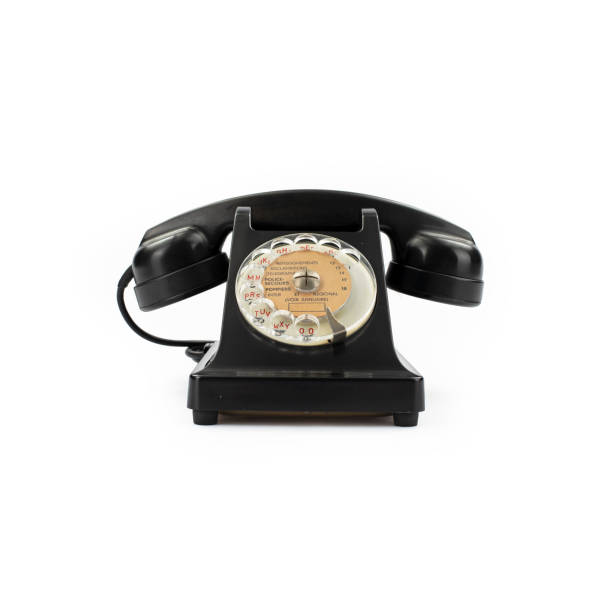 istock Vintage black bakelite telephone 1351997872