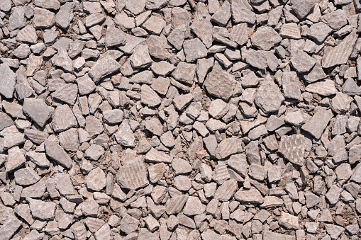 fragments of broken slate texture close-up