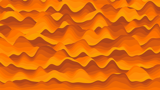 Orange Ripple Backdrop Retro Orange Stripes Distorted Backdrop Procedural Vintage Ripple ...