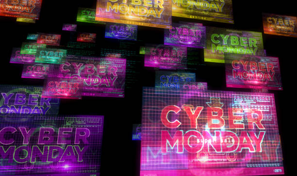 istock Cyber Monday trolling and broadcast on screen 3d illustration 1352009606