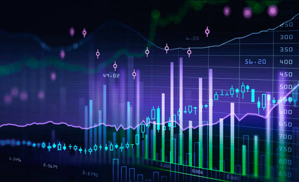 istock Forex candlesticks and financial graph and chart with bar diagram 1352013019