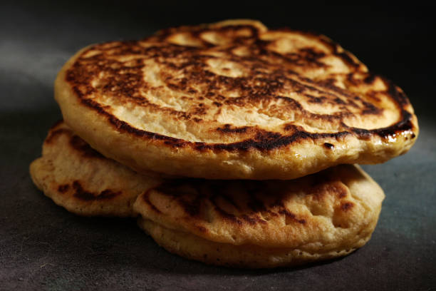istock Pancakes with Dark and Moody Background 1352014388