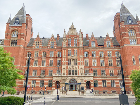 London, UK - August 4 2020: Royal College of Music exterior view,  South Kensington.