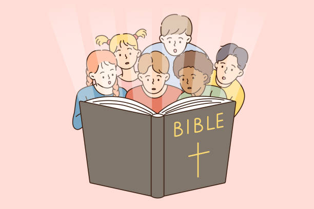 ilustrações de stock, clip art, desenhos animados e ícones de religious education and bible concept - bible