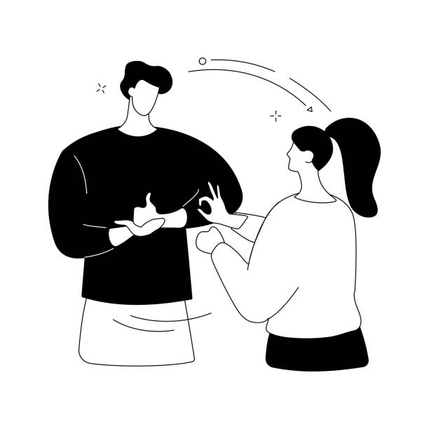 Sign Language Convo 40+ Bsl Alphabet Stock Illustrations, Royalty-Free Vector Graphics ...