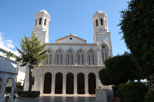 Cyprus, Limassol :The Agia Napa Church is located on Agiou Andreou Street.