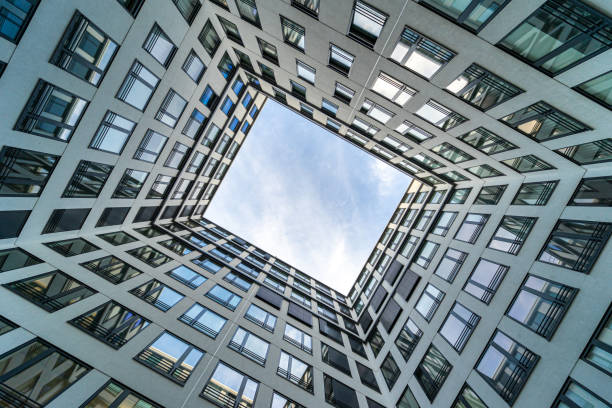 istock Low Angle View Of Modern Building Against Sky 1352036684
