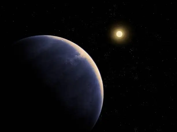 Photo of Earth-like planet near the star