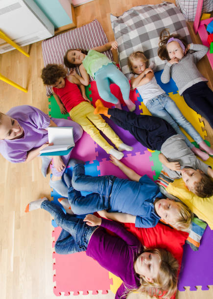 istock High Angle View Of People 1352044111