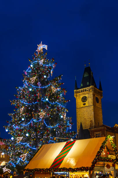 istock Christmas tree on Old Town Square in Prague, Czech Republic 1352047080