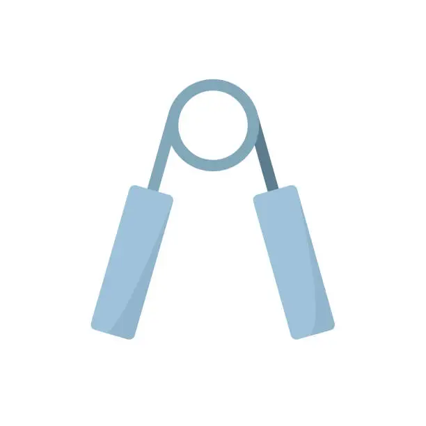 Vector illustration of Hand gripper icon.