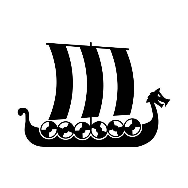 130+ Viking Ship Silhouette Stock Illustrations, Royalty-Free Vector ...