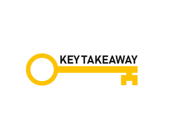 ilustrações de stock, clip art, desenhos animados e ícones de key takeaway icon - key