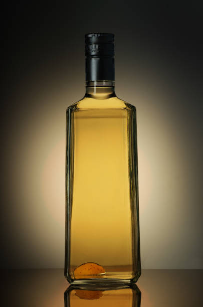 istock a full bottle of quince vodka 1352055466