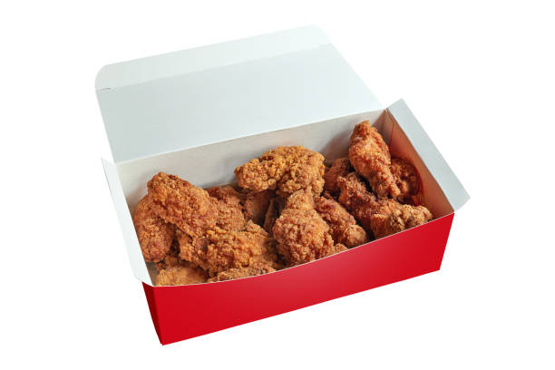 istock Delivery box with three different kind of Fried Chicken. 1352056760