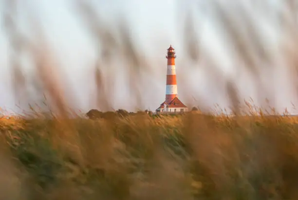 Lighthouse Westerhever in North Frisia