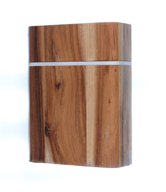 wooden block isolated on white background
