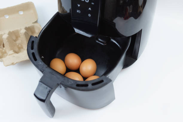 istock eggs in a simple oil-free fryer. 1352072013