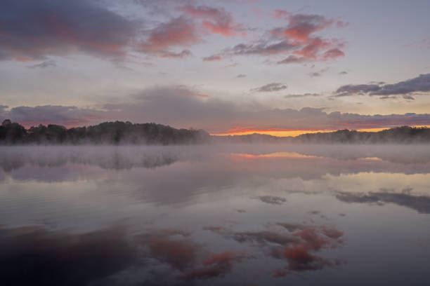 istock Autumn Reflections Whitford Lake at Dawn 1352072573
