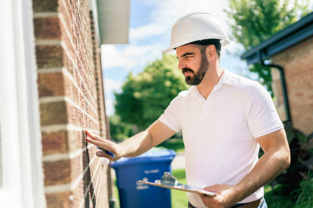 istock man with a white hard hat holding a clipboard, inspect house 1352080449