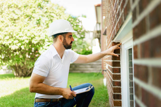 istock man with a white hard hat holding a clipboard, inspect house 1352080565