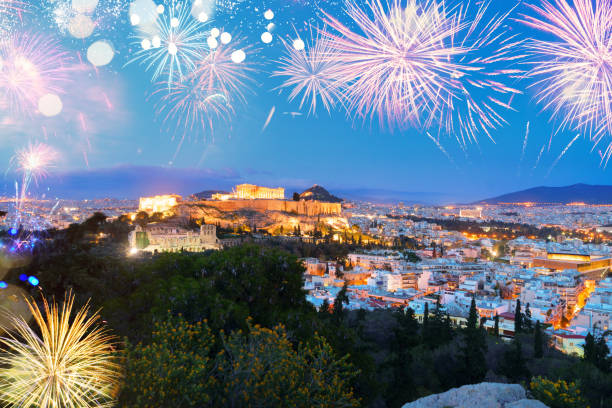 istock Famous skyline of Athens, Greece 1352091349