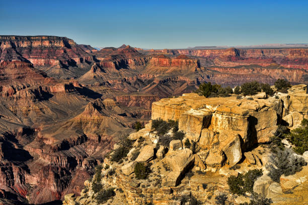 wielki kanion arizona - national landmark outdoors black and white horizontal zdjęcia i obrazy z banku zdjęć