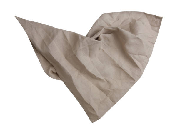 istock Brown crumpled dishcloth isolated, kitchen towel,burlap cloth. 1352094583
