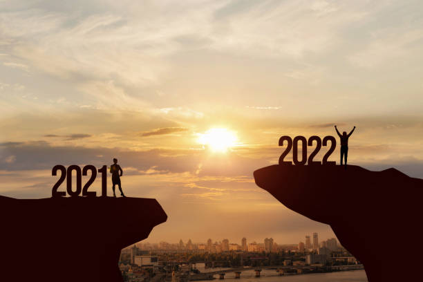 istock Concept of upcoming new successful 2022. 1352094966