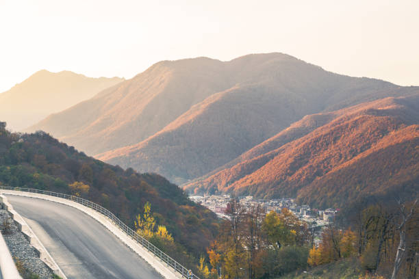 istock view of a small town among the mountains 1352100135