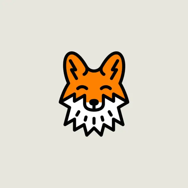 Vector illustration of Fox icon