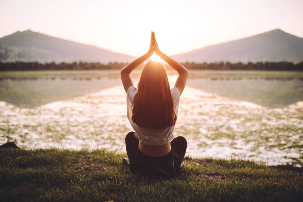 istock Young woman yoga 1352105941