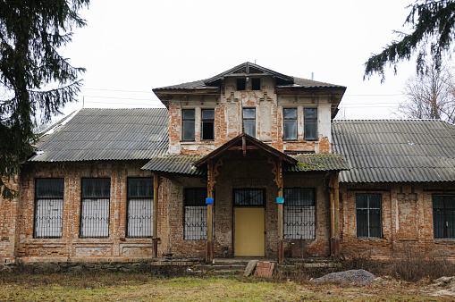an old abandoned mansion in vinnytska region ukraine
