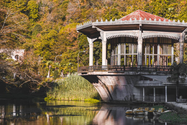 istock old railway station in Abkhazia 1352109072