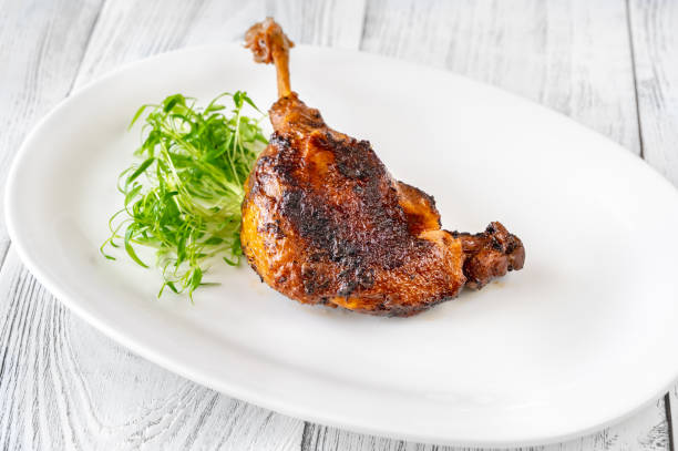 Duck Confit Duck Confit - a French dish made with the duck legs confit stock pictures, royalty-free photos & images