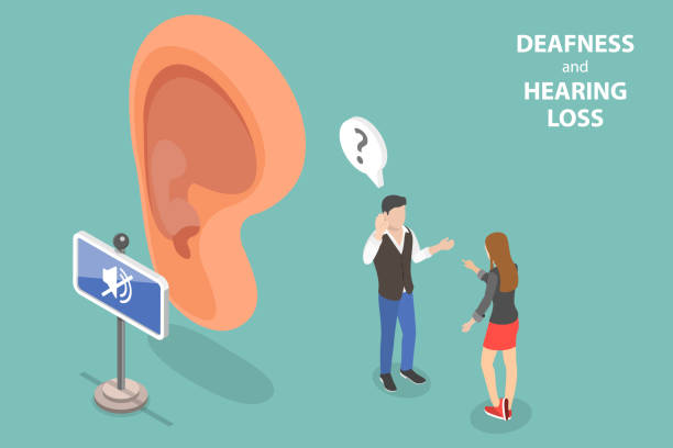istock 3D Isometric Flat Vector Conceptual Illustration of Deafness And Hearing Loss 1352116274