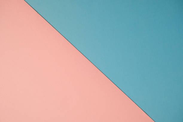 istock Two color paper background, pink and blue 1352117432