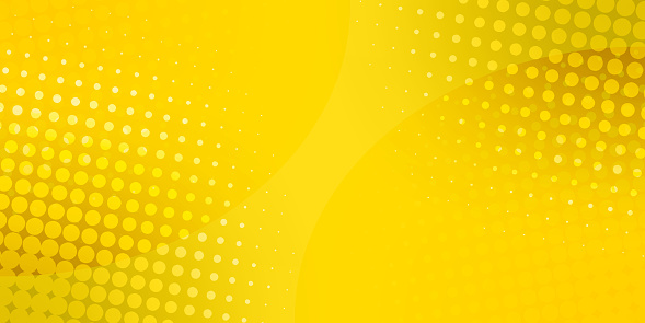 Abstract halftone dots background. Vector illustration. Yellow dots background. Halftone pattern