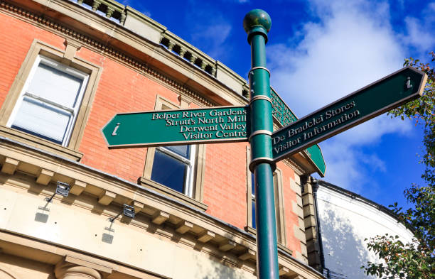 istock Belper Footpath Sign in Derbyshire, England 1352124327