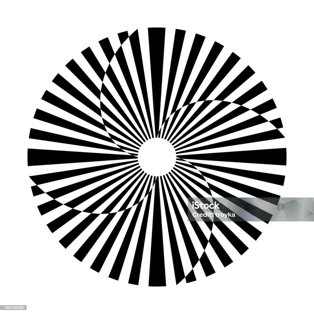 Abstract Circle Rotation Circular Design Element Stock Illustration ...