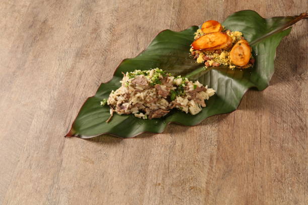 istock dried meat risotto with banana. 1352135994