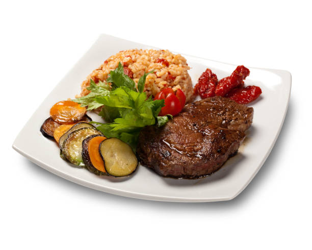 Risotto with fillet mignon steak