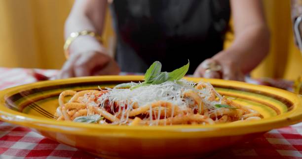 istock focus on a plate of pasta 1352141035