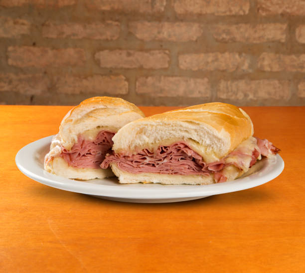 istock Mortadella sandwich, Italian sausage 1352148407