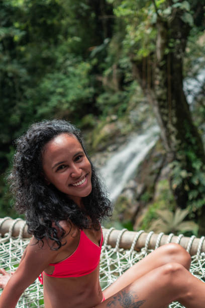 istock woman having fun in beautiful natural background. 1352149698