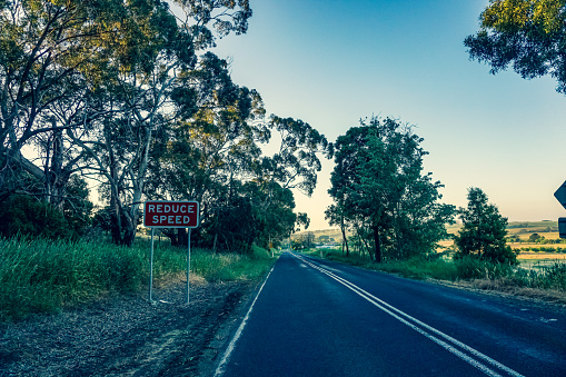 A road through the wilderness of Australia.